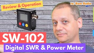 SW102 by Surecom  Digital VHFUHF SWR amp Power Meter Review amp Operation [upl. by Olvan]