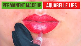 Permanent makeup Lip blush [upl. by Derte824]