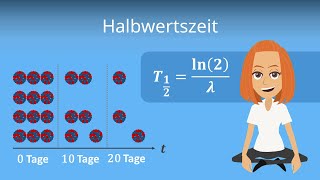 Halbwertszeit berechnen  einfach erklärt [upl. by Ytsirt]