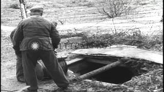 Prisoners working in the crematorium at a concentration camp in Flossenburg GermHD Stock Footage [upl. by Ahsatsana]