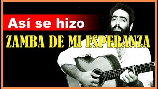 La Historia de ZAMBA DE MI ESPERANZA Éxito de JORGE CAFRUNE [upl. by Kyre267]