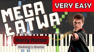 🎹 Harry Potter motyw główny Hedwigs theme  Piano Tutorial MEGA ŁATWA wersja 🎵 NUTY W OPISIE 🎼 [upl. by Gord]