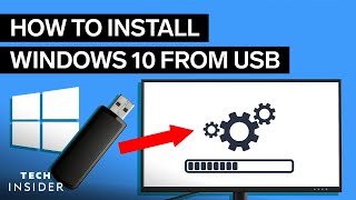 How To Install Windows 10 From USB 2022 [upl. by Hanleigh]