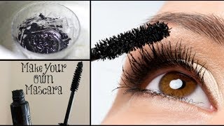 DIY Homemade Mascara  24 hrs Smudgeproof Waterproof Long lasting  100 Natural [upl. by Ahsiniuq921]