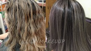 Baño de color para cabello con mechas  Lilyymakeuup [upl. by Yecram364]