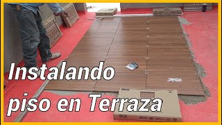 piso para terraza en azotea [upl. by Firehs994]