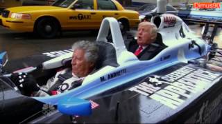 Mario Andretti gives Trump a ride to the White House [upl. by Nnyleak135]