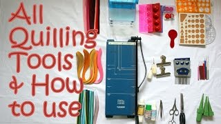 14 Quilling Tools Demo amp How to Use Basic Quilling Tools  Tutorial [upl. by Sophronia]