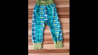 DIY Babyhose selbst nähen EINFACH für ANFÄNGER [upl. by Ardnasirhc]