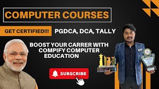 quotPGDCA DCA Tally Certification Courses for Government Jobsquot [upl. by Anayt476]