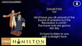 6 Hamilton  Farmer Refuted VIDEO LYRICS [upl. by Stone]