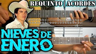 Tutorial  Nieves de enero  Chalino Sanchez  Requinto  Acordes  TABS [upl. by Tnafni676]