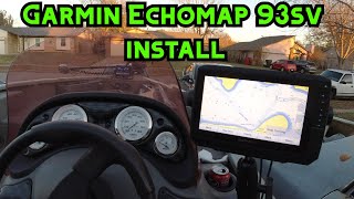 GARMIN ECHOMAP 93SV UHD install tutorial on the TRACKER V18 Tournament [upl. by Oilejor]