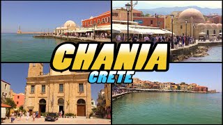 CHANIA  Crete  Greece 4k [upl. by Ivory420]