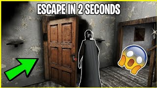 ESCAPE FROM GRANNYS HOUSE IN 2 SECONDS  TUTORIAL [upl. by Dwain]