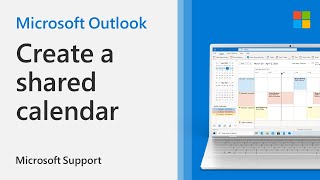 How to create a shared calendar in Outlook  Microsoft [upl. by Harty]