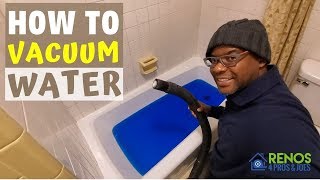 HOW TO VACUUM WATER WITH A SHOP VAC [upl. by Brott286]