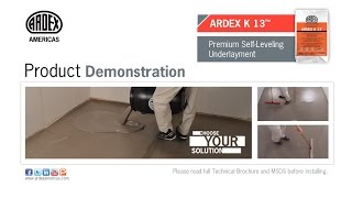 ARDEX K 13™ Choose Dual Water  Demonstration [upl. by Nod]