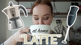 HOW TO MAKE A quotLATTEquot AT HOME moka pot  frother [upl. by Ahselat]