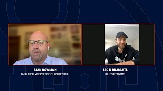 RAW  Leon Draisaitl Stan Bowman 090324 [upl. by Sabian]