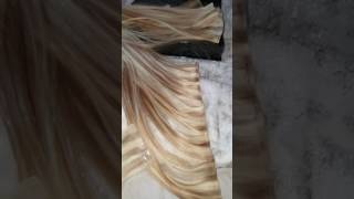 Turn tape hair into weft extensions [upl. by Rebah]