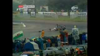 Tom Pryce crashes out from lead at Silverstone1975 [upl. by Ellswerth659]