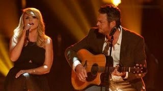 BLAKE SHELTON amp MIRANDA LAMBERT quotOVER YOUquot TRIBUTE amp JOSIAH HAWLEY ELIMINATED quotTHE VOICEquot [upl. by Aneeg15]