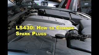 Lexus LS430  How to Replace Spark Plugs [upl. by Frankie]