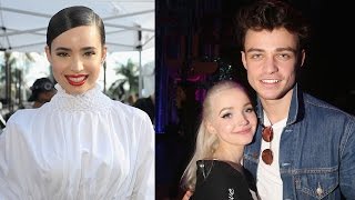 Sofia Carson Dishes on CoStars Dove Cameron amp Thomas Dohertys Relationship [upl. by Anyala]