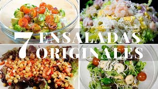 7 Ensaladas Originales y Fáciles 😍 [upl. by Zurciram]