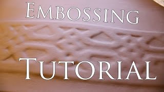 Embossing faux leather  tutorial [upl. by Denoting]