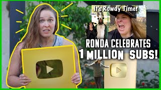 Ronda Rousey Celebrates 1 Million YouTube Subscribers [upl. by Mylor70]