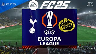 FC 25  Tottenham vs Elfsborg  Europa League 202425  PS5 [upl. by Munt]