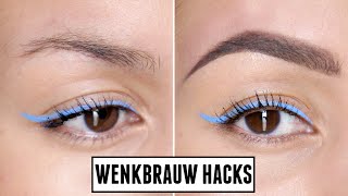 10 HANDIGE HACKS VOOR PERFECTE WENKBRAUWEN [upl. by Nede]