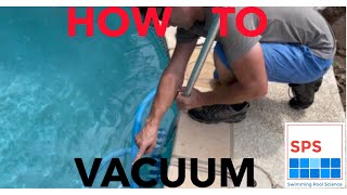 How To Vacuum A Swimming Pool [upl. by Ashraf384]