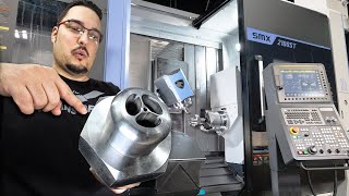 FULL Process CNC Machining a Titanium Rocket Part [upl. by Dorreg667]