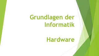 Digitale Grundlagen Hardware einfach und kurz erklärt [upl. by Notsrik]