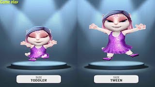 My Talking Angela Baby VS Kid SIZE Gameplay [upl. by Etterual983]