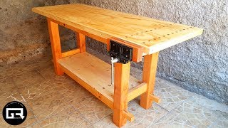 MESA DE TRABAJO PARA CARPINTERO  WOOD WORKBENCH BUILD [upl. by Aria]