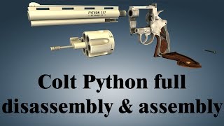 Colt Python full disassembly amp assembly [upl. by Myrilla]