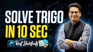 Solve Trigonometry in 10 Seconds  IIT JEE Short Cuts amp Tricks  JEE Main 2021  Score Quick Marks [upl. by Alyel763]