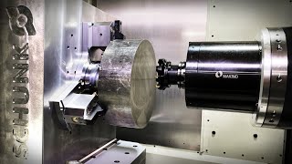 60 HP MAKINO Horizontal  Machining Titanium  1st CUT [upl. by Eylhsa]