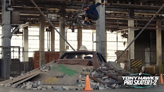 Tony Hawk Skates the Warehouse from THPS 12  In Real Life [upl. by Suirradal]