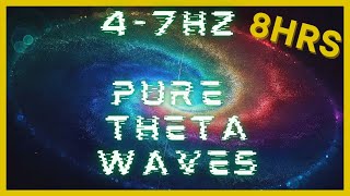 47hz PURE Theta Waves  432hz Base Frequency  Binaural Beats  CIA Hemi Sync  Astral Projection [upl. by Flaherty688]