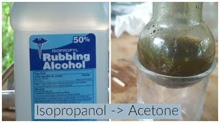 Make Acetone From Isopropanol secondary alcohol oxidation [upl. by Minsat]