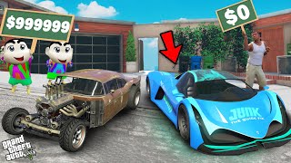 Shinchan And Franklin Ultimate Supercar Upgrade Challenge In GTA 5 [upl. by Fotina967]