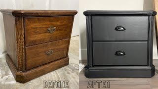 How to Paint Furniture Black [upl. by Aicenert]