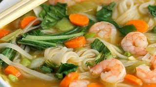 Asian Noodle Soup with Shrimp [upl. by Garv]