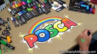 POSCA Paint Pens  HOW TO USE and why they will CHANGE YOUR LIFE  by Drew Brophy [upl. by Filahk]