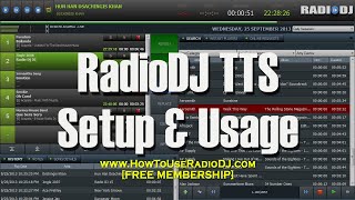 RadioDJ v2006 TTS Setup TextToSpeech [upl. by Zwick]